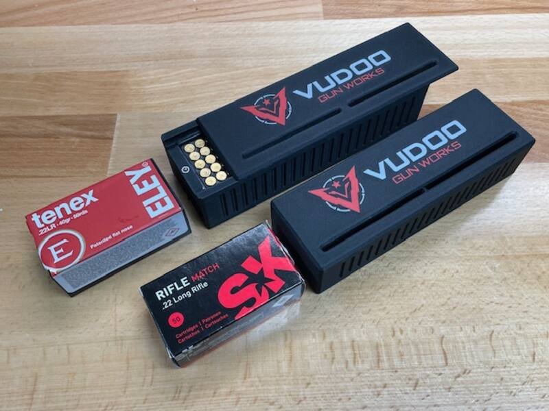 Vudoo Gun Works caddies with ELEY Tenex and SK Rifle Match